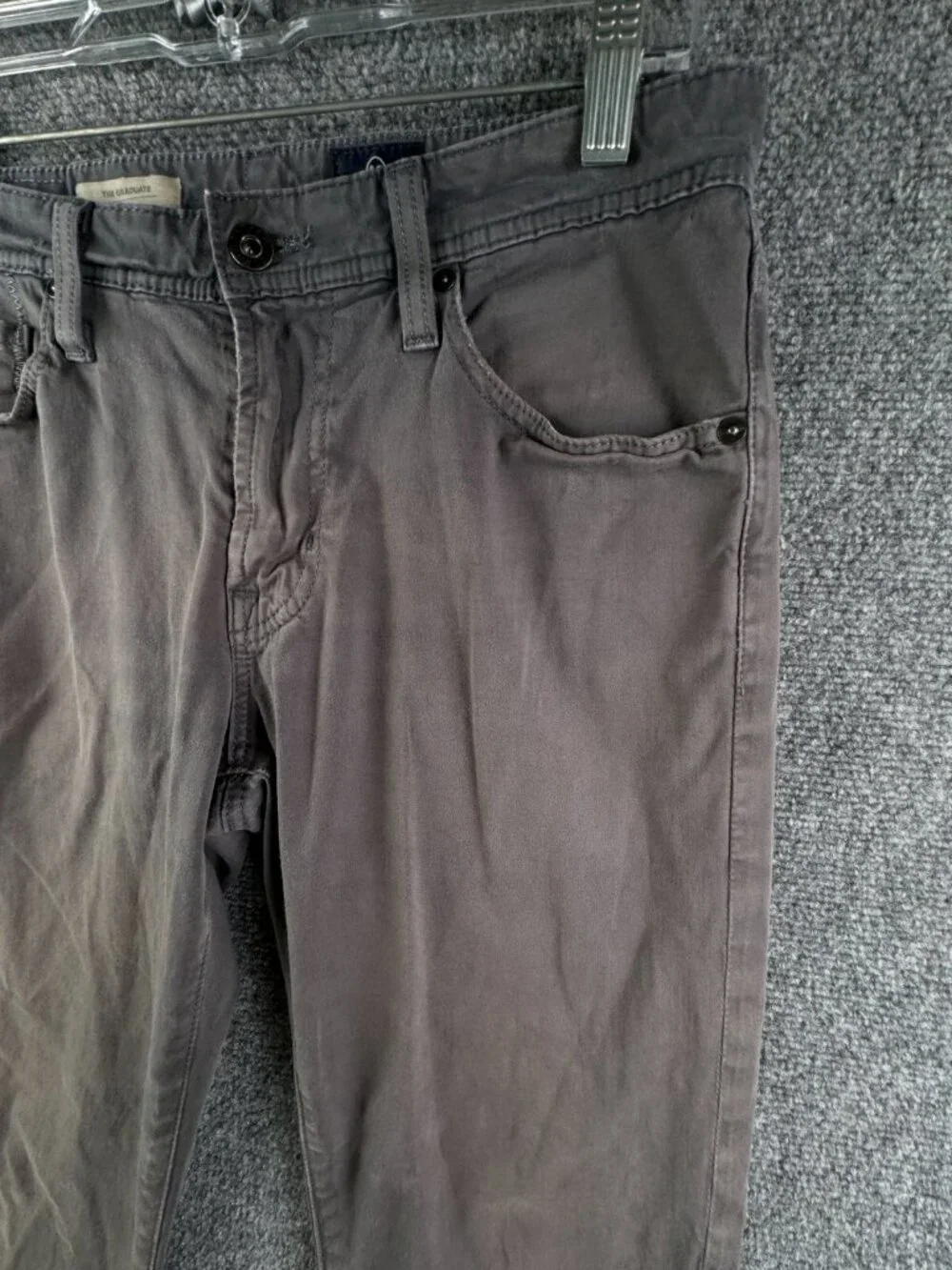 AG Adriano Goldschmied Pants Brown/gray The Graduate Tailored Leg 31x32 USA Made